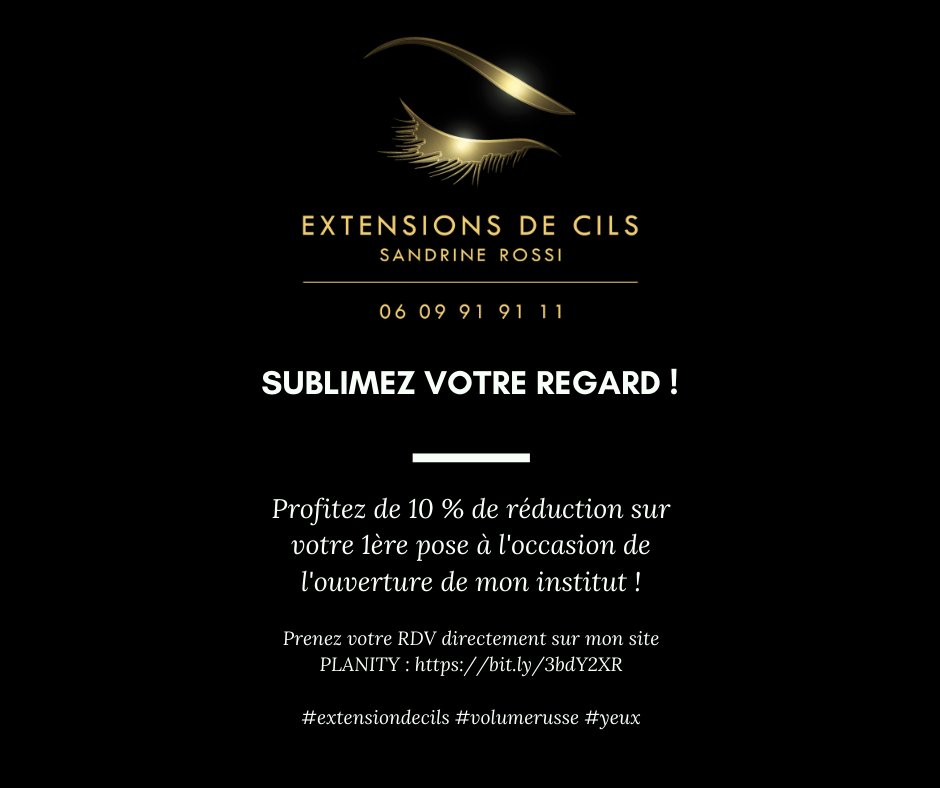 SANDRINE0410's tweet photo. 😃Bienvenue sur mon Twitter😃
💥A cette occasion profitez de l'offre promotionnelle publiée sur ma page Facebook ! 💥
Abonnez vous ici :
▶️https://t.co/1Y1eUKw4gJ
#extensiondecils #volumerusse #yeux https://t.co/42h1wSlWwK