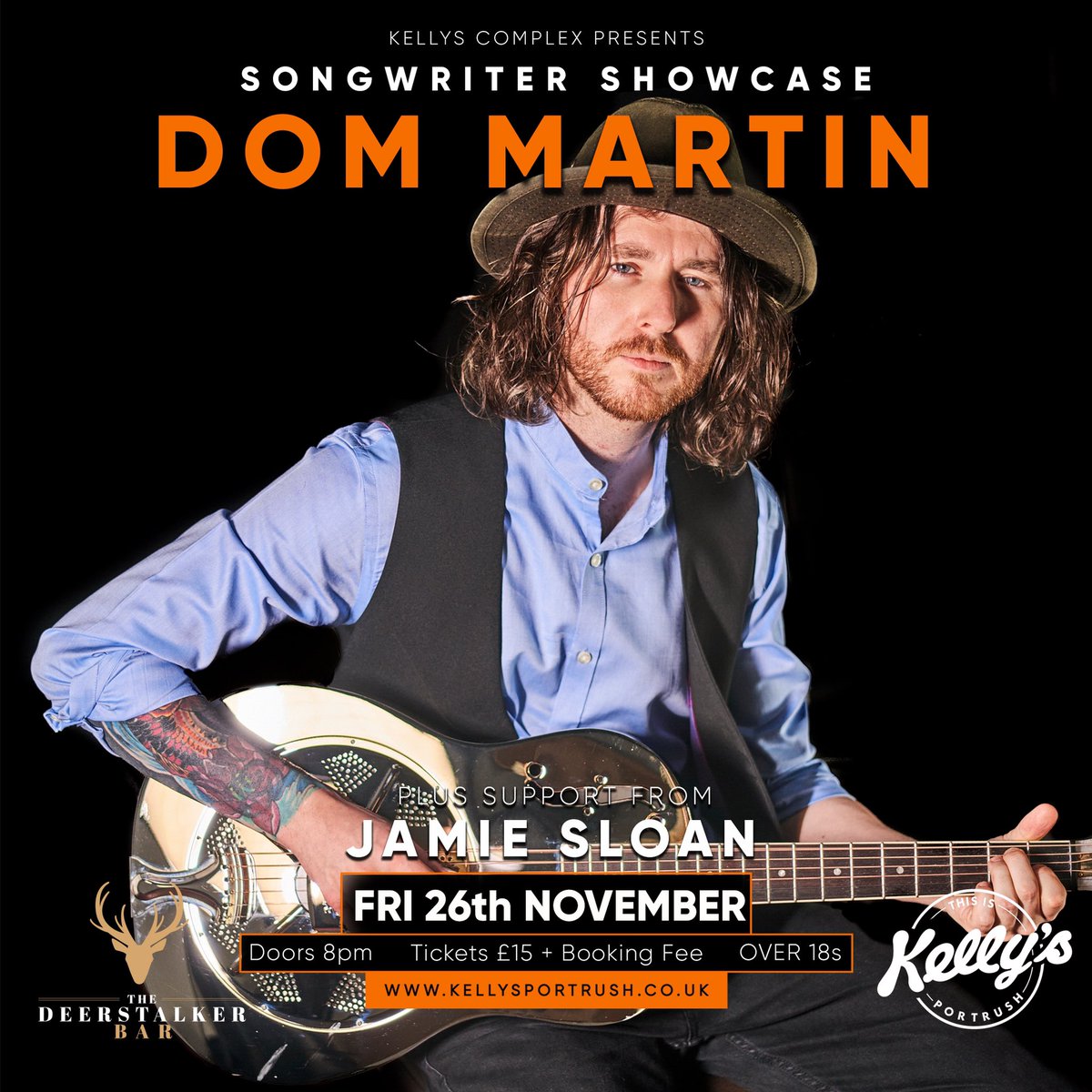 MusicDomMartin's tweet image. Tickets on sale now 😁🎸❤️ eventbrite.co.uk/e/200177394977 #kellyscomplex