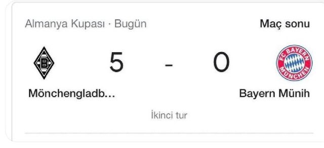 Şimdi anladın mı kardeş<a href="/FCBayern/">FC Bayern München</a>