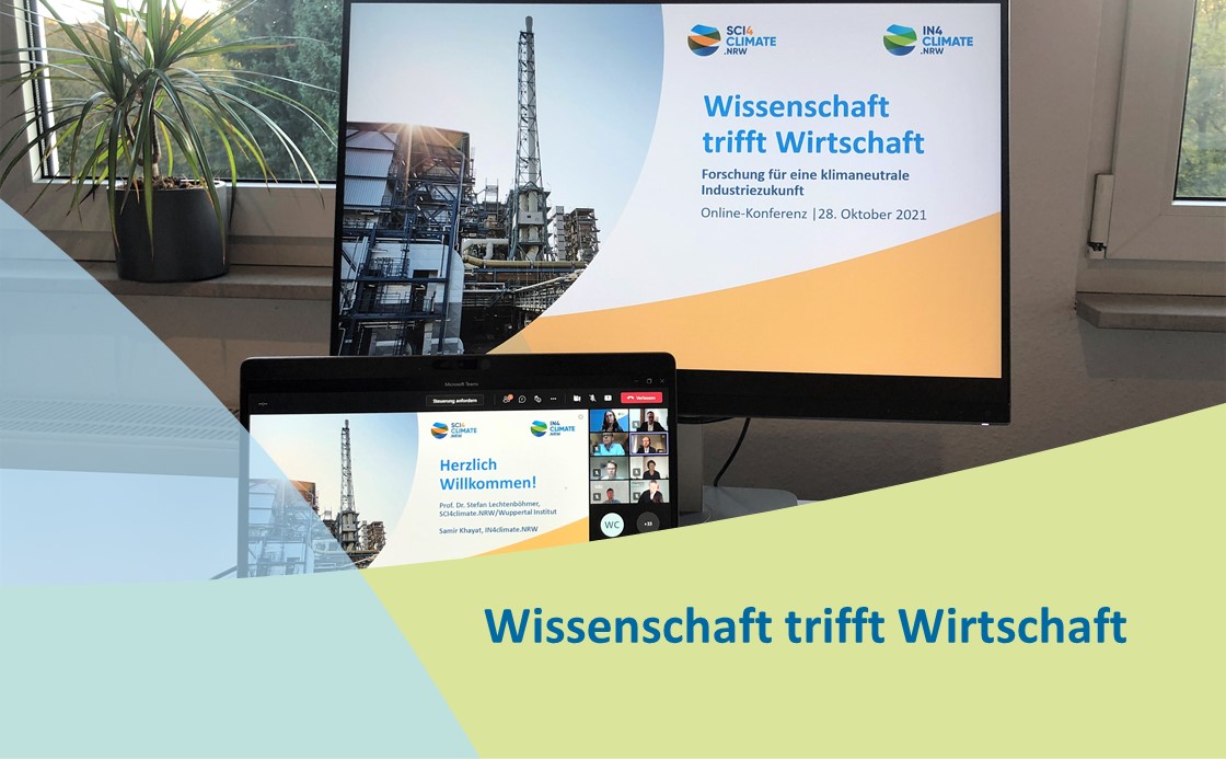IN4climateNRW's tweet photo. #Klimaneutrale #Industrie bis 2045 – wie sieht das die #Wissenschaft?
Heute findet unsere #SCI4climate.NRW-Online-Konferenz Wissenschaft triff #Wirtschaft statt. Wir freuen uns über viele spannende Einblicke, Diskussionen und neue Erkenntnisse. https://t.co/aVYqXhcqz4