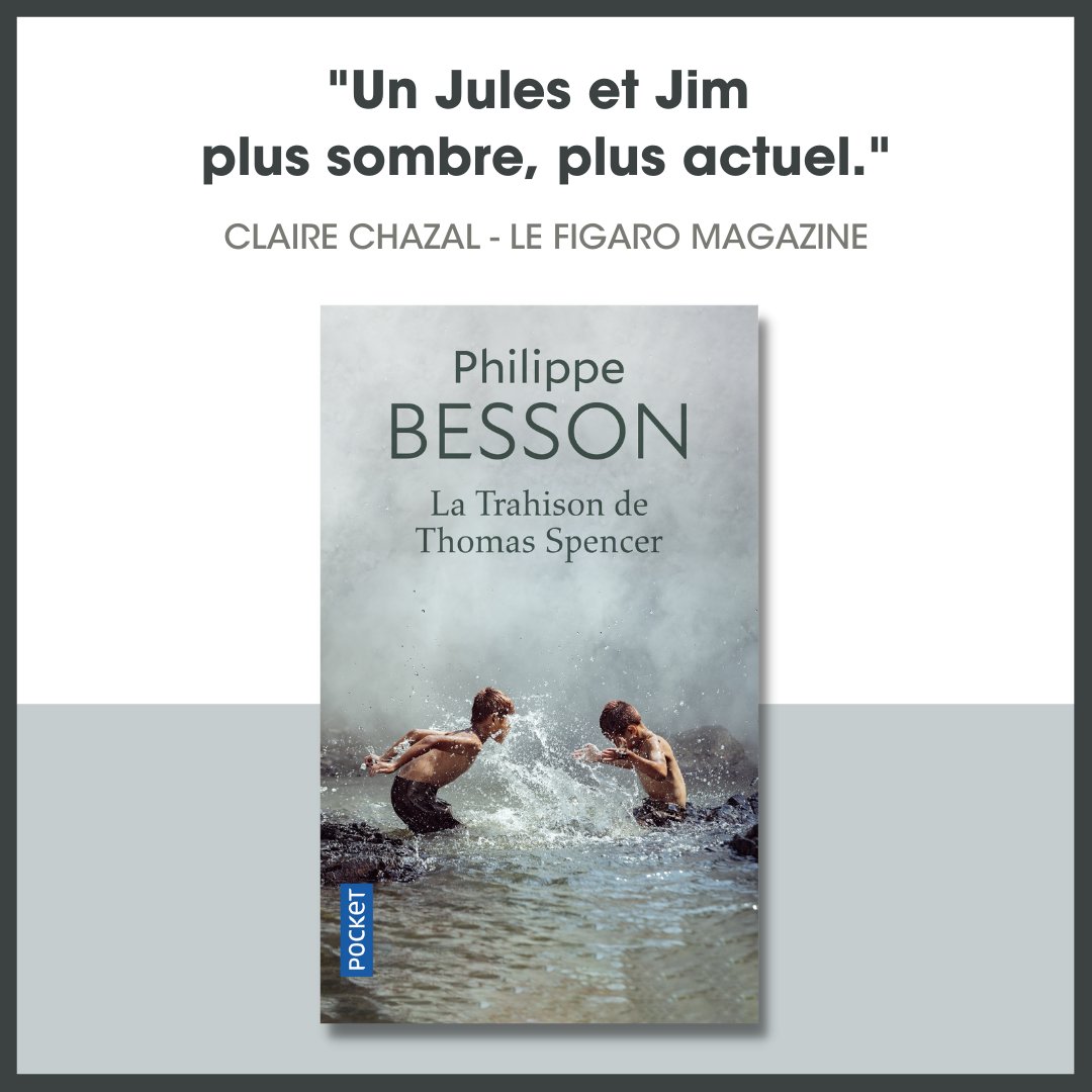Pocket_Editions's tweet image. Découvrez le nouveau roman en poche chez #Pocket de Philippe Besson, "La Trahison de Thomas Spencer". 📘 Avec son écriture sensible et juste, #PhilippeBesson est un incomparable narrateur des cœurs et des corps. 📜
👉 bit.ly/3Gug8mV

#enlibrairie #lecture