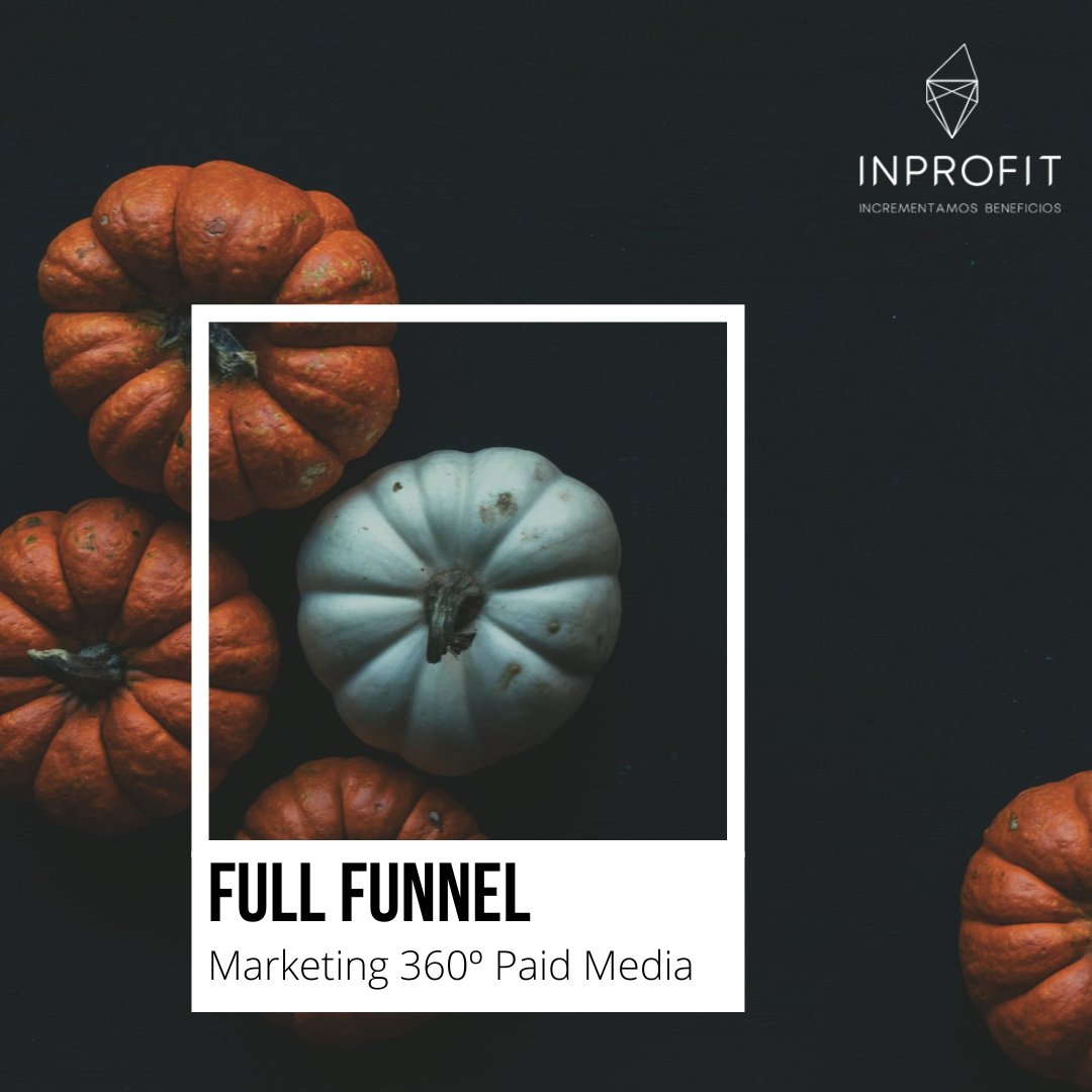 Aplicar Marketing 360º🌐 en tu estrategia Paid Media, es marcar la diferencia y... ¡conseguir unos resultados de miedo!🎃

Tómate un café con nosotros y diseñaremos tu estrategia Full Funnel Marketing. 
☕inprofit.es 📱965 59 42 72

#agenciamarketingdigital #inprofit