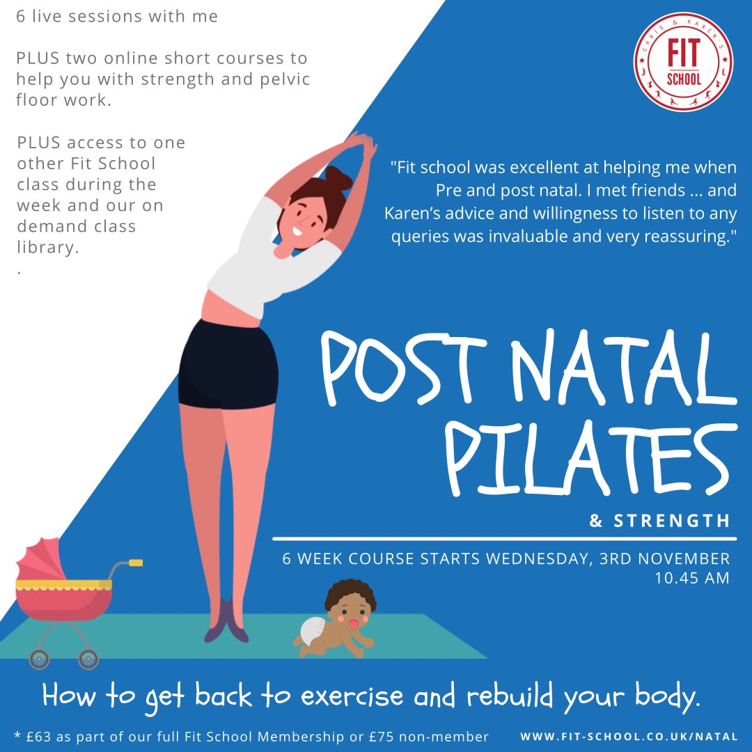 Are you a #newmum in or near #epping ? I’ve got a new course starting next Wednesday morning. Meet other parents, bring your baby, get help with aches, pains and exhaustion. Get stronger and fitter and bring baby. fit-school.co.uk/fit-school-eve…
