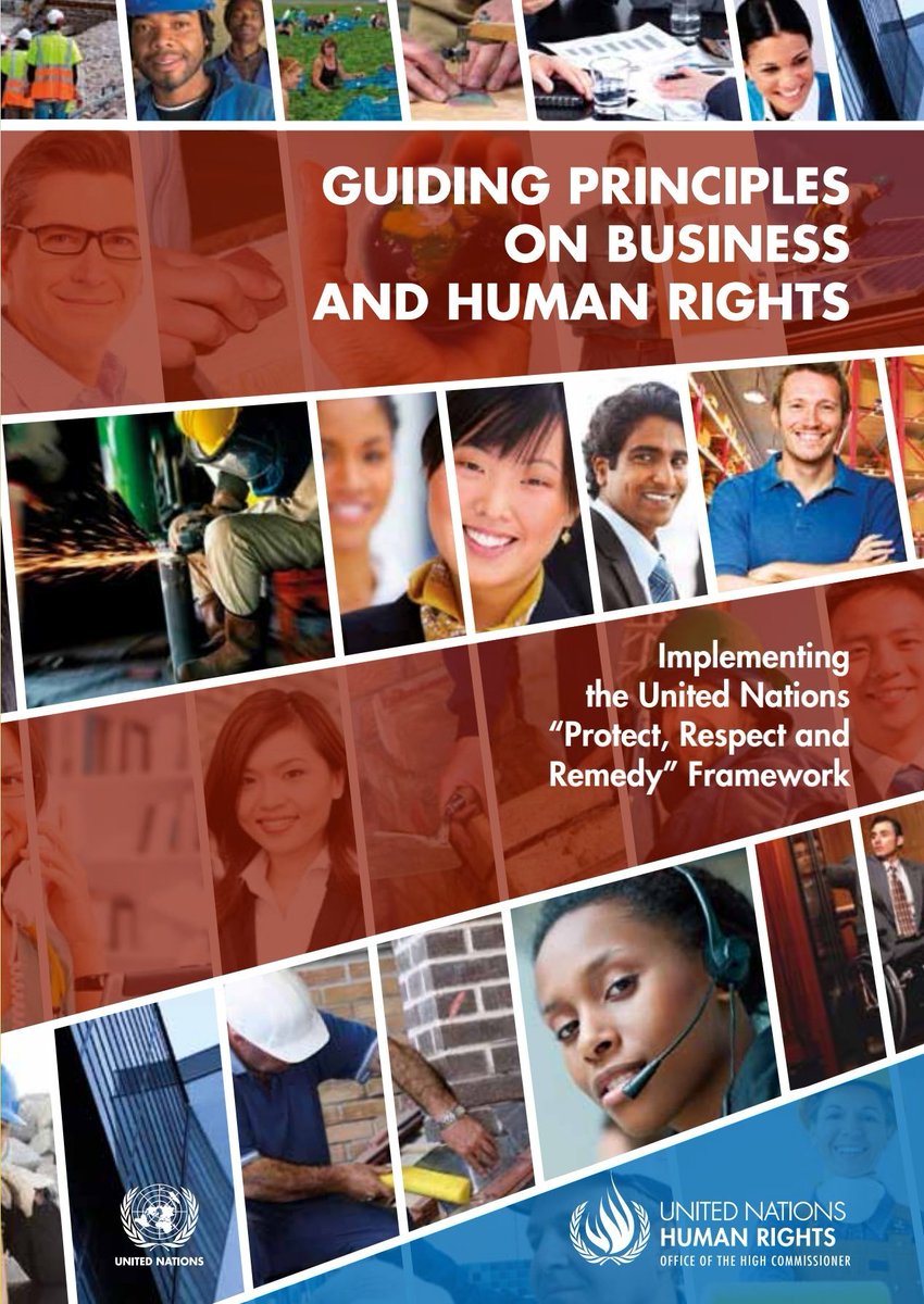 Why a National Action Plan on Business and Human Rights (NAPBHR)? 
A thread. 

The NAPBHR is aimed at contextual application of the UN Guiding Principles on Business & Human Rights - 'Respect, Protect & Remedy'. The principles aim to deter human rights violations during business.