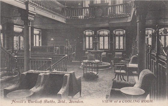 VicTurkBath's tweet photo. #OnThisDay in 1884, Nevill's opened #TurkishBaths in London's Northumberland Ave, with adjoining women's baths round the corner. The men's baths were frequented by #SherlockHolmes &amp; Watson, #Raffles &amp; Bunny, &amp; #Psmith, as it was by authors #conandoyle, #EWHornung, &amp; #PGWodehouse. https://t.co/FroHjAZJwL