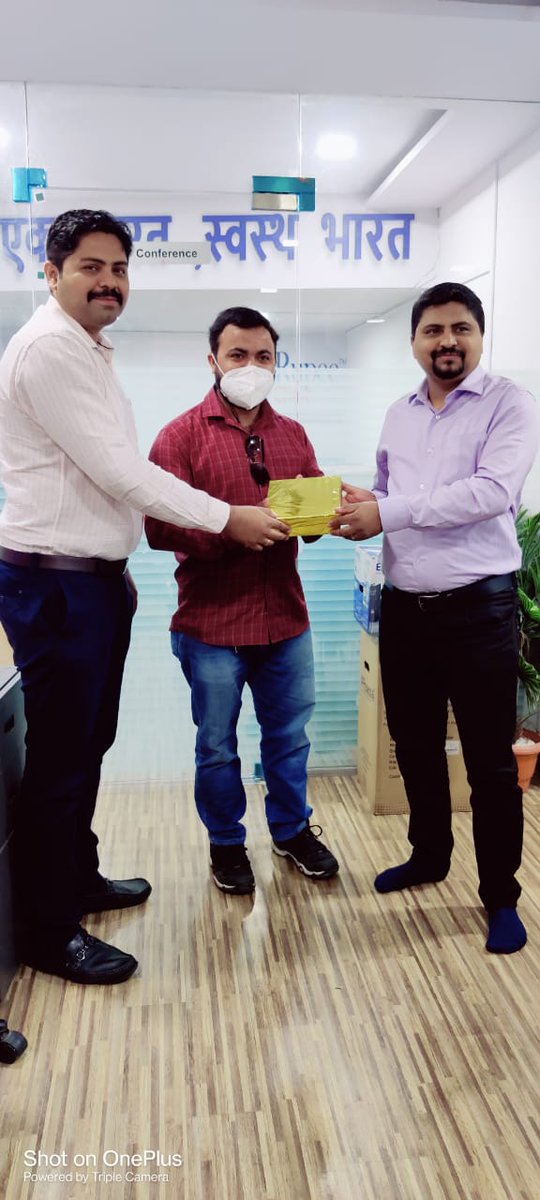 Congratulations Mr. Vijay Jadhav ji for achieving employee of the month award. <a href="/1rupeeclinic/">1Rupee Clinic</a> &amp; Magicdil group of companies wishes you all the best for the future....
@DrRahulGhule11