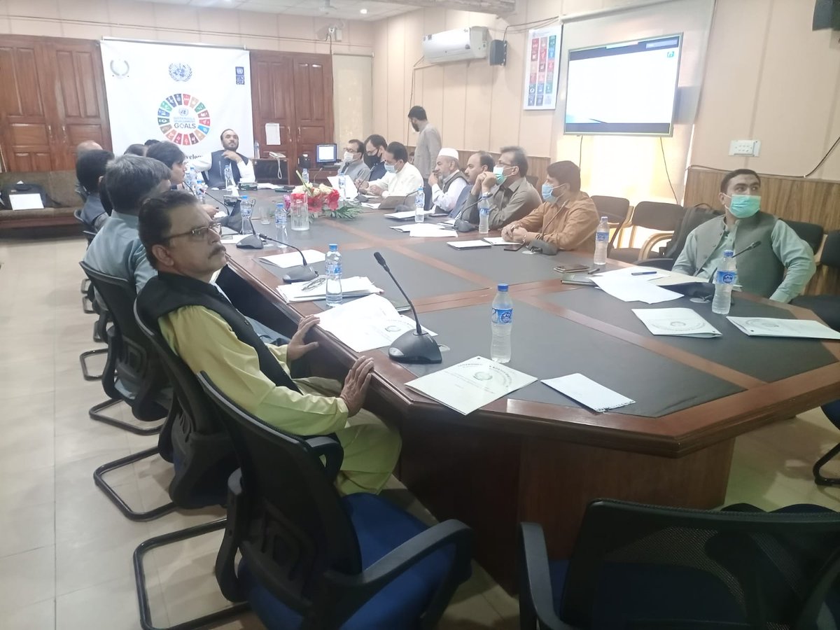 SustainableUnit's tweet photo. 4th meeting of Technical Working Group (TWG) was held under the chairmanship of DG SDU in the committee room of SDU,P&amp;D department. Members of Provincial Social Protection entities and development partners i.e.GiZ, SNG, ILO,SDGs support unit and UNICEF participated in the meeting https://t.co/czbanWgOcv