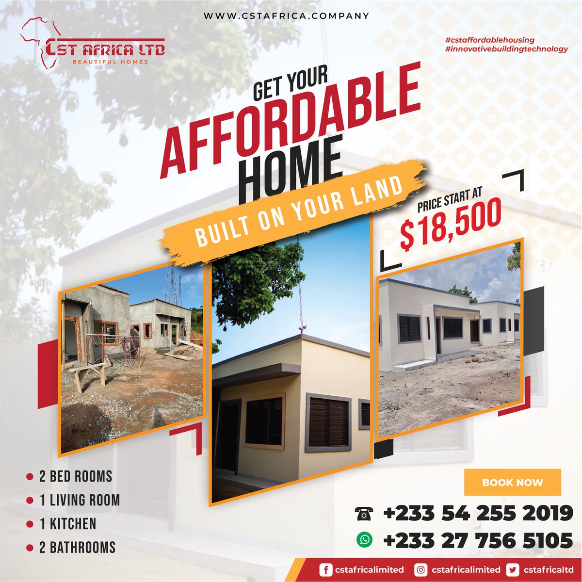Peace is impossible to put a price upon and in most areas of life, unattainable, but purchasing your own home affords you a grand measure.....
Let's help you find that peace you desire 
#cstafrica #cstaffordabblehomes #innovativebuildingtecnology #ghanahomes #ghanarealestate