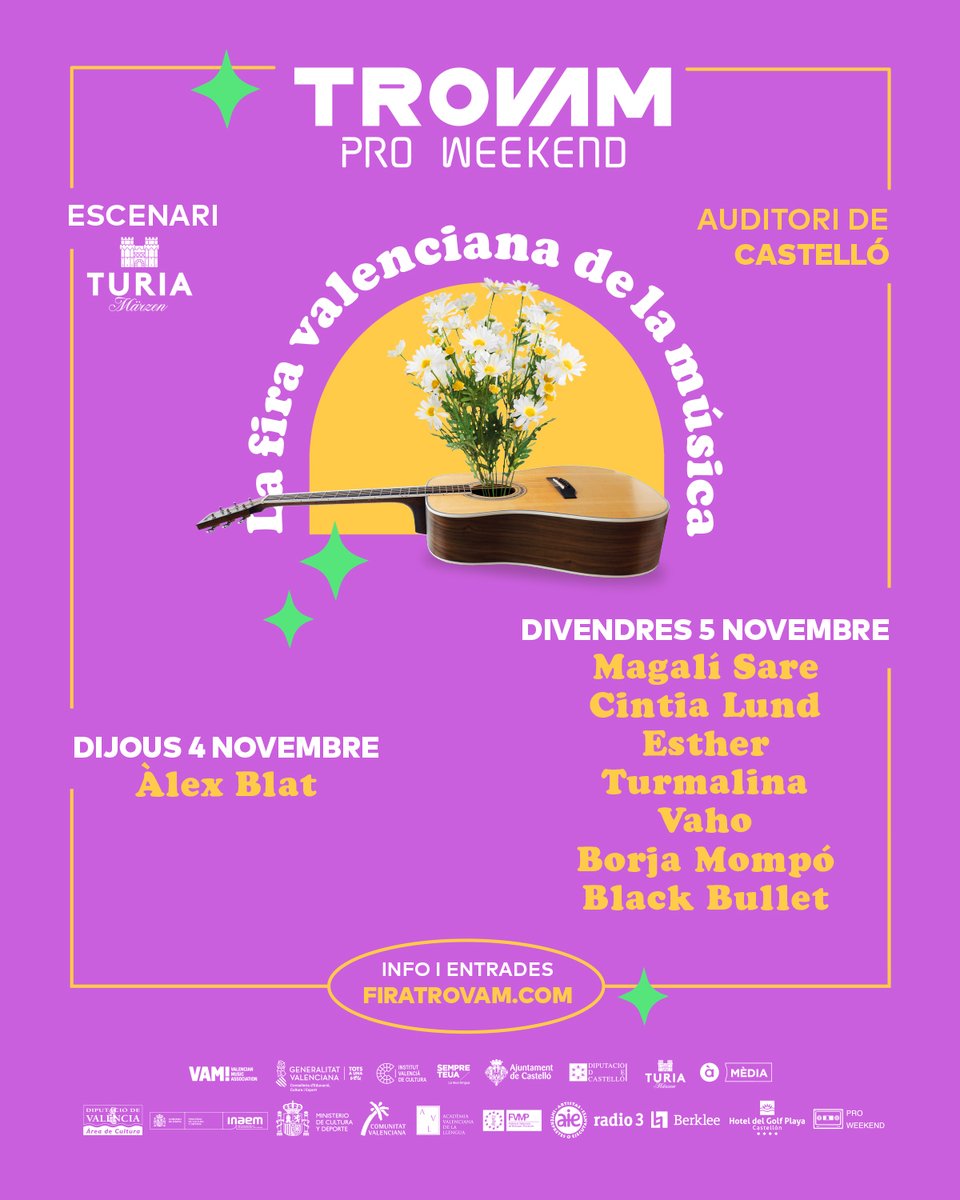 FiraTroVAM's tweet photo. 📍 Vos presentem els espais del #Trovam2021 📍⁣
⁣
⚡️ Experiències @apunt_media  
⚡️ Màgic Box
⚡️ Sala de Cambra
⚡️ Sala Simfònica
⚡️ Escenari @CervezaTuria 

Vos esperem ⁣del 3 al 7 Nov. amb un bon grapat de concerts en viu i de propostes professionals 💐🤩 https://t.co/Mew1Z8aveY