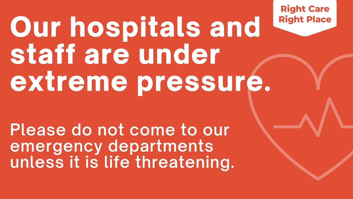 NHSaaa's tweet image. Our hospitals and staff are under extreme pressure so we are asking anyone who does not have a life threatening condition, who is considering turning up to A&amp;amp;E to call NHS 24 on 111 instead.

Read more ➡️ nhsaaa.net/news/latest-ne…