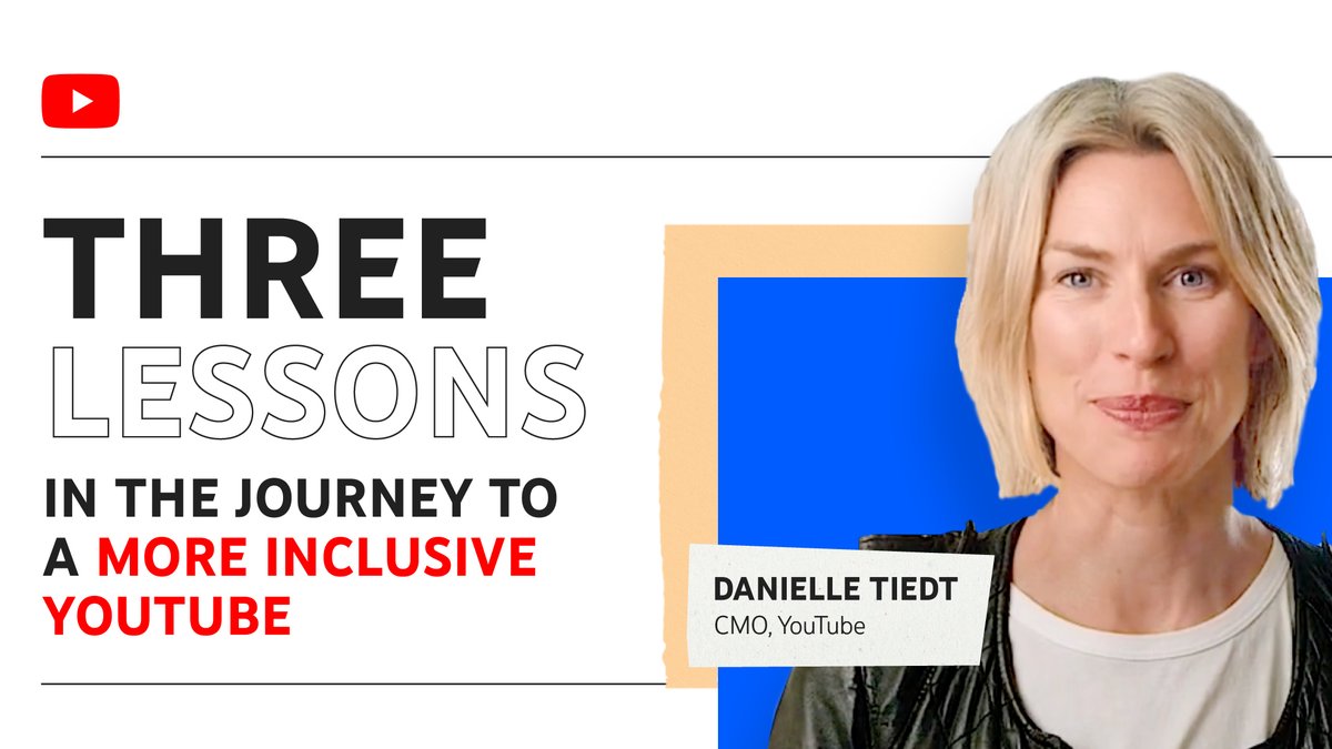 YTforBusiness's tweet photo. Inclusivity takes more than gestures and buzzwords.
@DanielleTiedt explains what we’ve learned from our efforts to make YouTube a more welcoming place: https://t.co/ryymTeW9Vr
#YouTubeMulticultural https://t.co/GIAsXokGaa