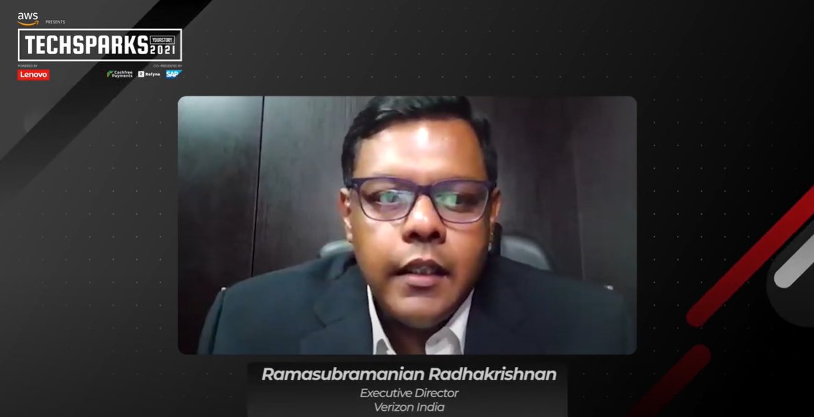 YourStoryCo's tweet photo. The pandemic has made digital the front &amp; center of a customer's experience. Everything around digital like security, focus on performance &amp; ensuring we build a robust &amp; scalable product has become crucial too, says @VZIndia’s Ramasubramanian Radhakrishnan at TechSparks 2021 https://t.co/GXJCa16Mkd