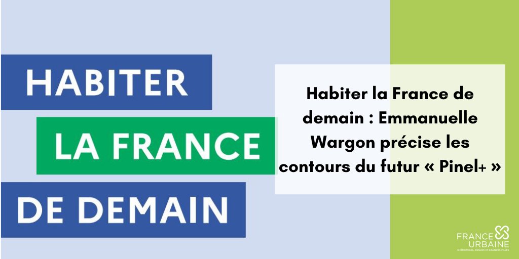 France_urbaine's tweet photo. [#Logement 🏠] La ministre chargée du Logement a dévoilé les contours du dispositif « #Pinel + », qui intègrera des critères de qualité du logement tels qu'une surface minimale ou la présence d'un espace extérieur👉 https://t.co/wFKKTO6Rcx
#HabiterLaFranceDeDemain #PinelPlus https://t.co/0O4bMLpu9k