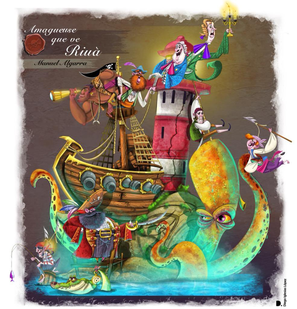 fallajcb's tweet photo. 🎨 FALLES 2022 🎨

🌊⛈ “Amagueuse que ve riuà” 

Una falla de Manuel Algarra Viguer amb diseny de Diego Iglesias, és el projecte de Joaquim Costa - Borriana per a les #Falles22 ❤️‍🔥

#FallaJCB https://t.co/YzaQKzgKLg