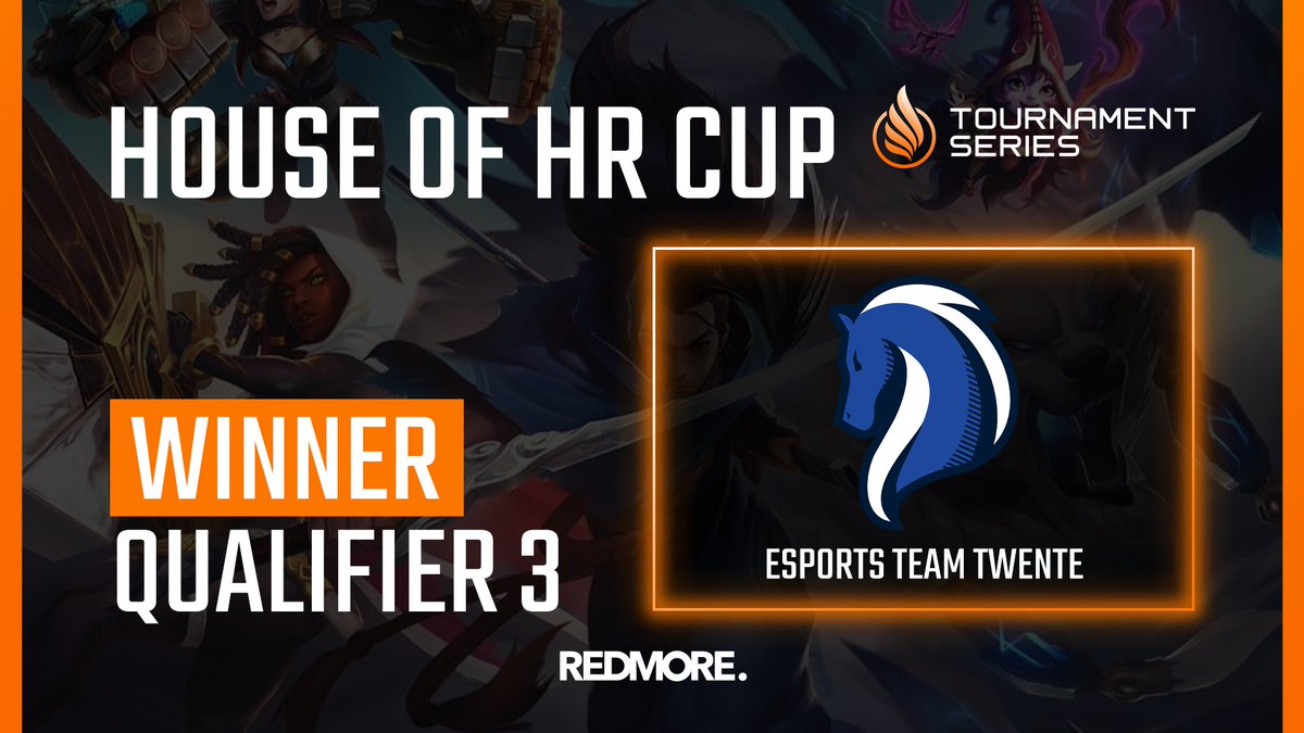 StudentLeagueNL's tweet photo. De winnaar van Q3 in de House of HR cup is:
@EsportsTwente π
Gefeliciteerd! We zijn erg enthousiast om dit team te zien spelen in de live play-offs!
Q4 wordt gespeeld op 1 november! Meld je nu aan β‘ https://t.co/5FSDnDpDz5
#DSL #RedMore https://t.co/hj2ztNArKF