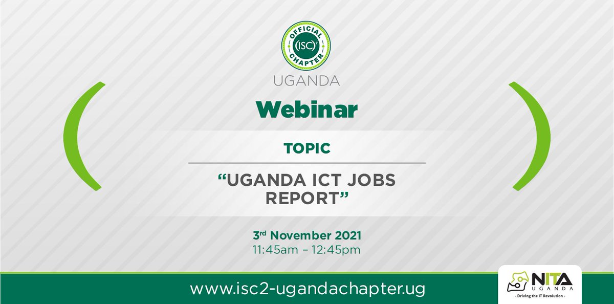 Do you want to know the top ICT and cybersecurity skills employers are looking for in Uganda? Sign up for this webinar that will provide insights on the topmost ICT and cybersecurity skills in Uganda via zoom.us/webinar/regist…