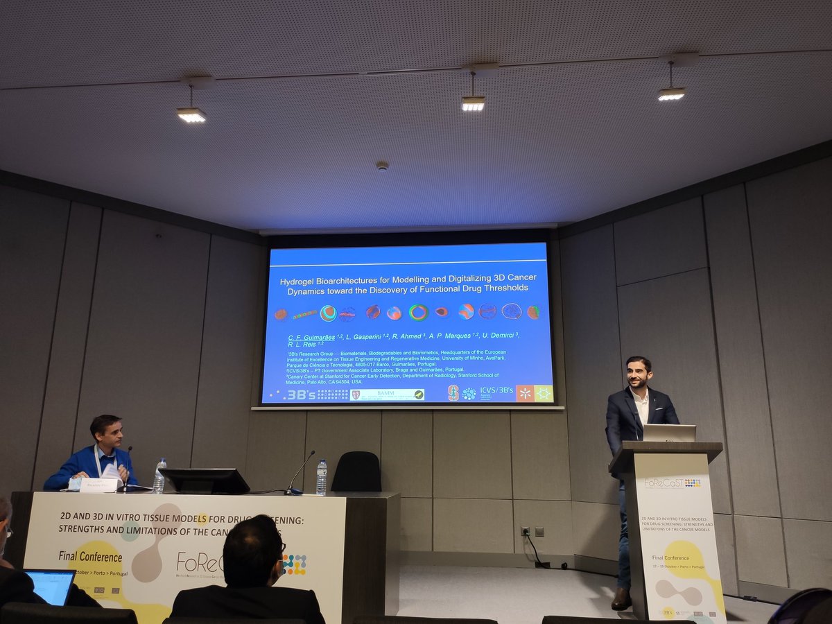 Olesia Dudik (@olesiadudik8) on Twitter photo <a href="/guimaraes_cf/">Carlos F. Guimarães</a> from <a href="/3bsuminho/">3B's Research Group</a> presenting great results on #microfluidic engineered hydrogel fibers for modelling and digitalizing 3D #cancer dynamics at Final Conference <a href="/ProjectForecast/">FoReCaST project</a> <a href="/guimaraes_cf/">Carlos F. Guimarães</a> from <a href="/3bsuminho/">3B's Research Group</a> presenting great results on #microfluidic engineered hydrogel fibers for modelling and digitalizing 3D #cancer dynamics at Final Conference <a href="/ProjectForecast/">FoReCaST project</a>