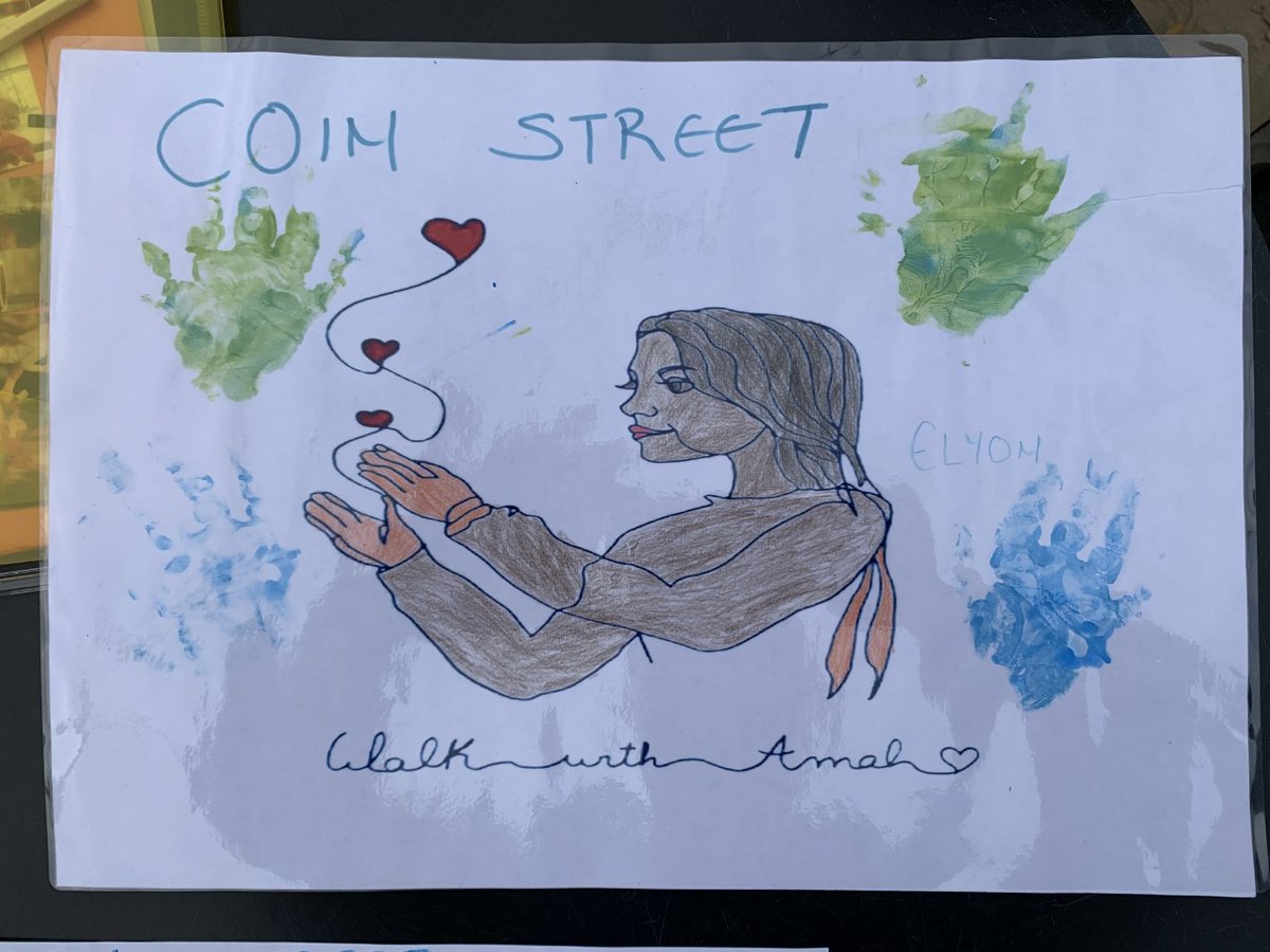 CoinStreet's tweet photo. The children of Coin Street warmly welcomed Little Amal to Gabriel's Wharf on Saturday 23 October. Thank you for dropping by to say 'hello' Please add us to your gallery! @walkwithamal #actsofwelcome #LittleAmal https://t.co/jK9CPWgAeK