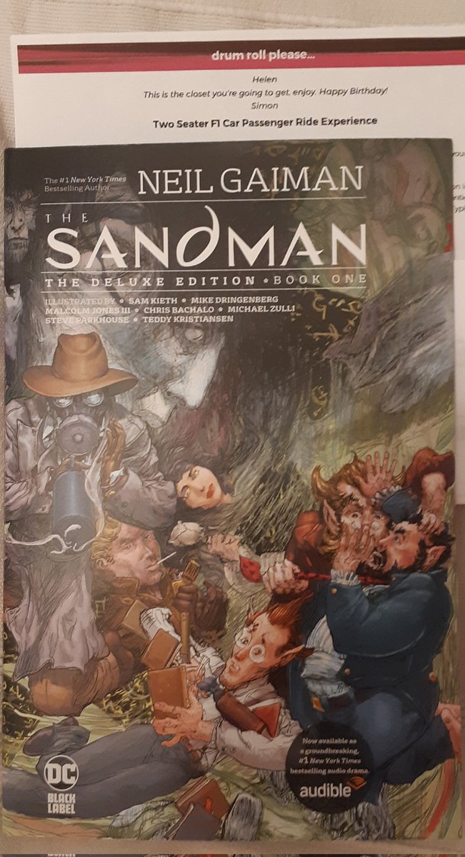 tinks43's tweet photo. Look what my son &amp; husband got me for my birthday!!
#NeilGaiman https://t.co/qOSzIiSUol
