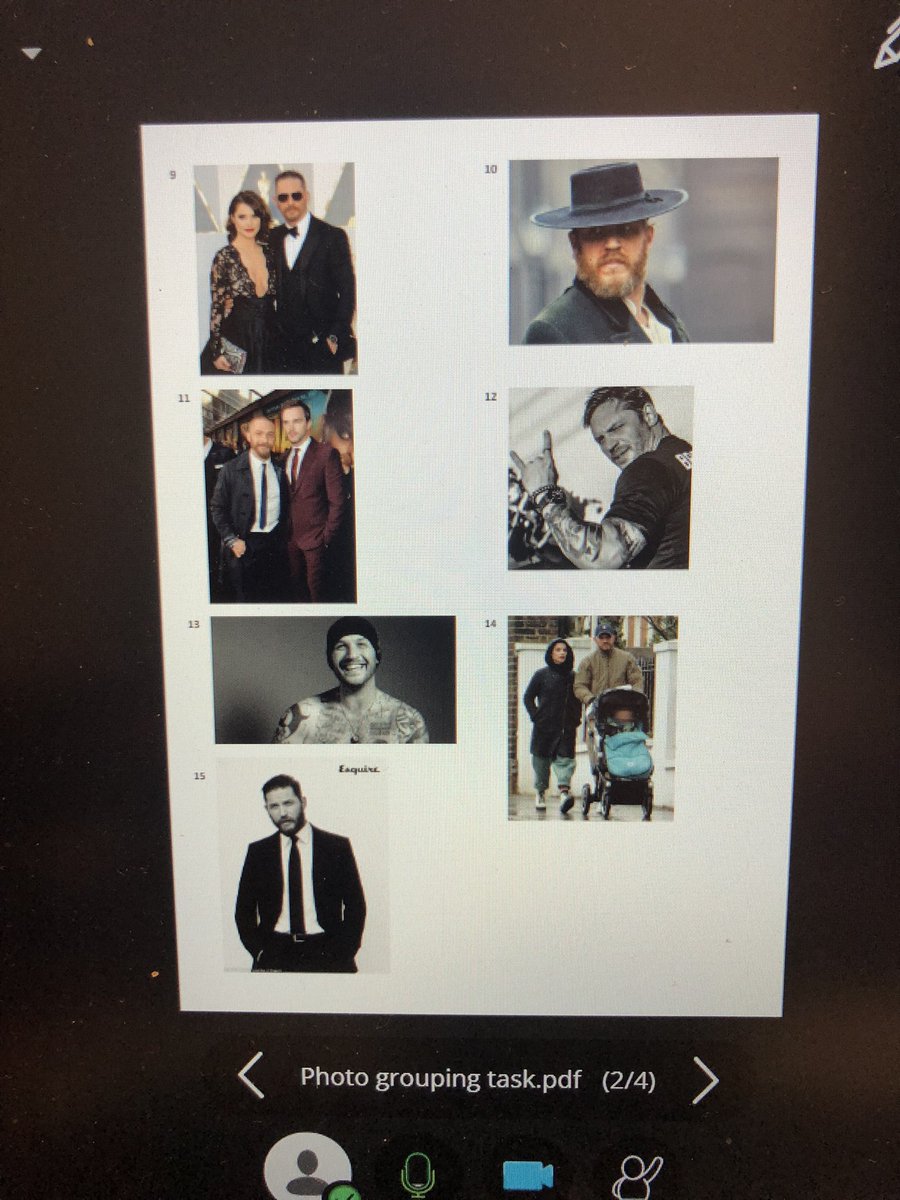 GcuPsychology's tweet photo. Hard day at the office for our #MScForensic and #DPsych #Stage1 trainees categorising photos of @TomHardy to understand theme development #DamnSon https://t.co/jKY0PJTFyV