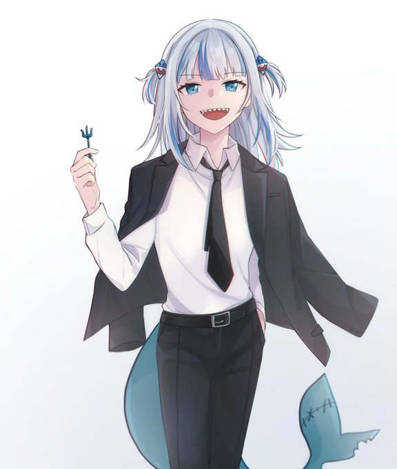 Gura in a suit #gawrt 