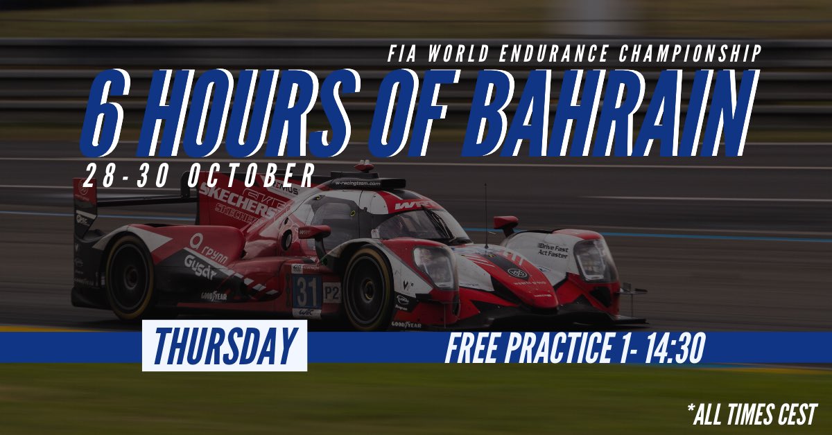 Fhabsburg62's tweet photo. Back in the @followWRT 🚀 this weekend. Bring on the #6HBahrain ! 🔥
Time table for today👇
Live links 👉 https://t.co/9P4wYyWyFo
#FIAWEC | #6HBahrain | #TeamWRT | #DriveFastActFaster | #AVL | #Bahrain | #PR https://t.co/Ob3mGLuCFz