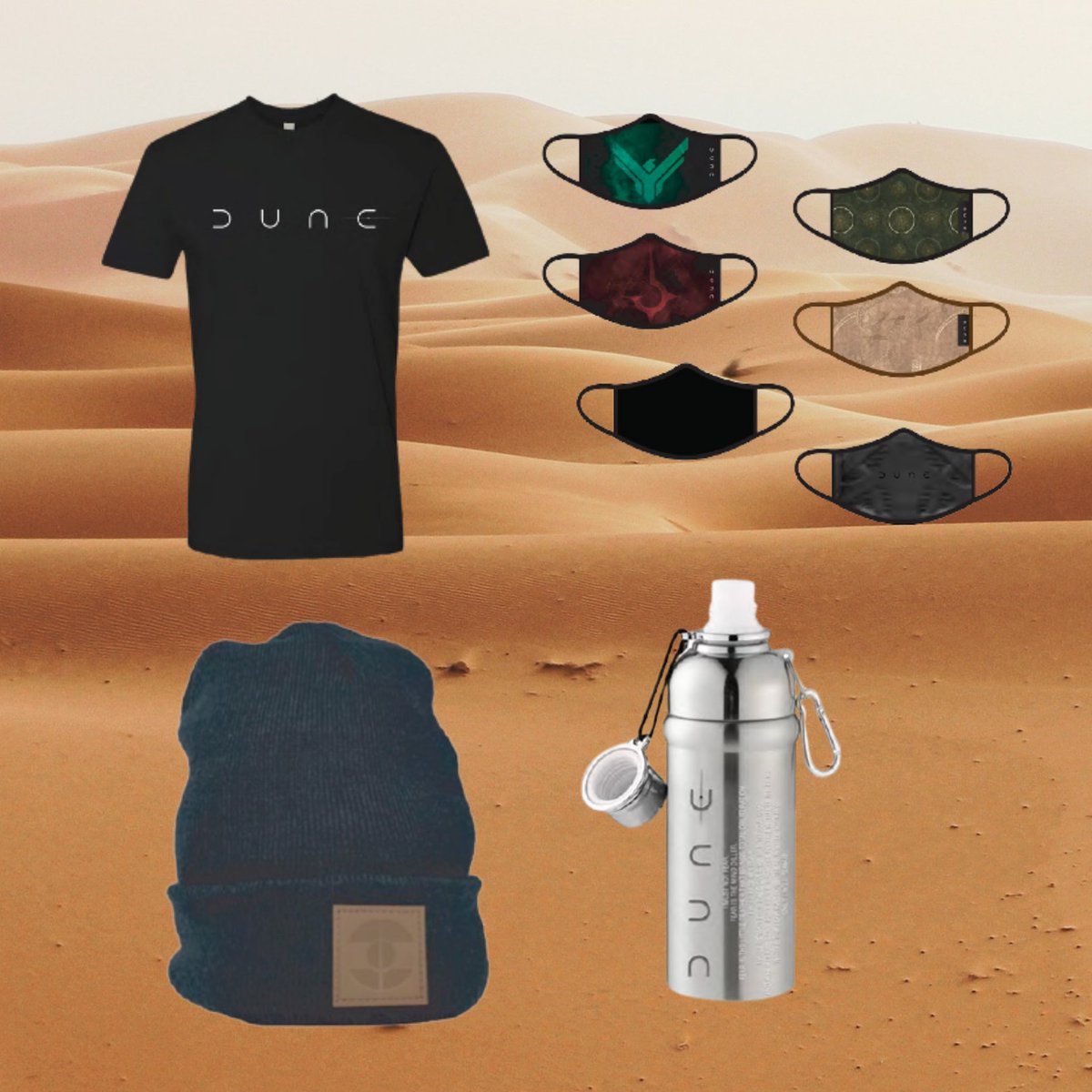 WarnerBrosUK's tweet photo. There's spice in the air! Fancy winning some amazing #DuneMovie merch? Simply retweet to enter and a winner will be selected at random. T&amp;C's: https://t.co/NMvK5qiEQr https://t.co/VNEy16b1GG