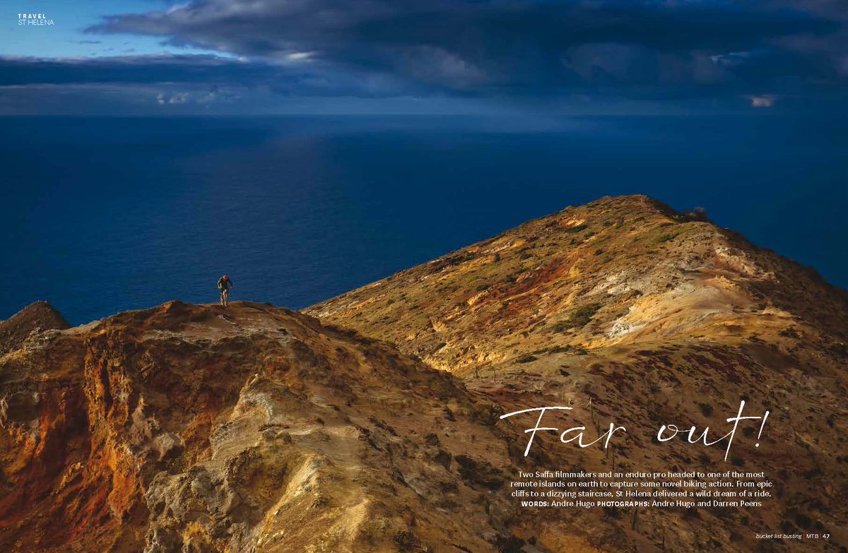 sthelenatourism's tweet photo. #StHelena has been recently featured in South Africa’s biggest Mountain Biking Magazine @MountainBikeSA.
Photographers captured 'epic cliffs' to a 'dizzying staircase' and dream of returning back to St Helena one day.
#StHelenaBiking #uniqueStHelena
https://t.co/JH3LXAgB4C https://t.co/ZVCUjizBZP