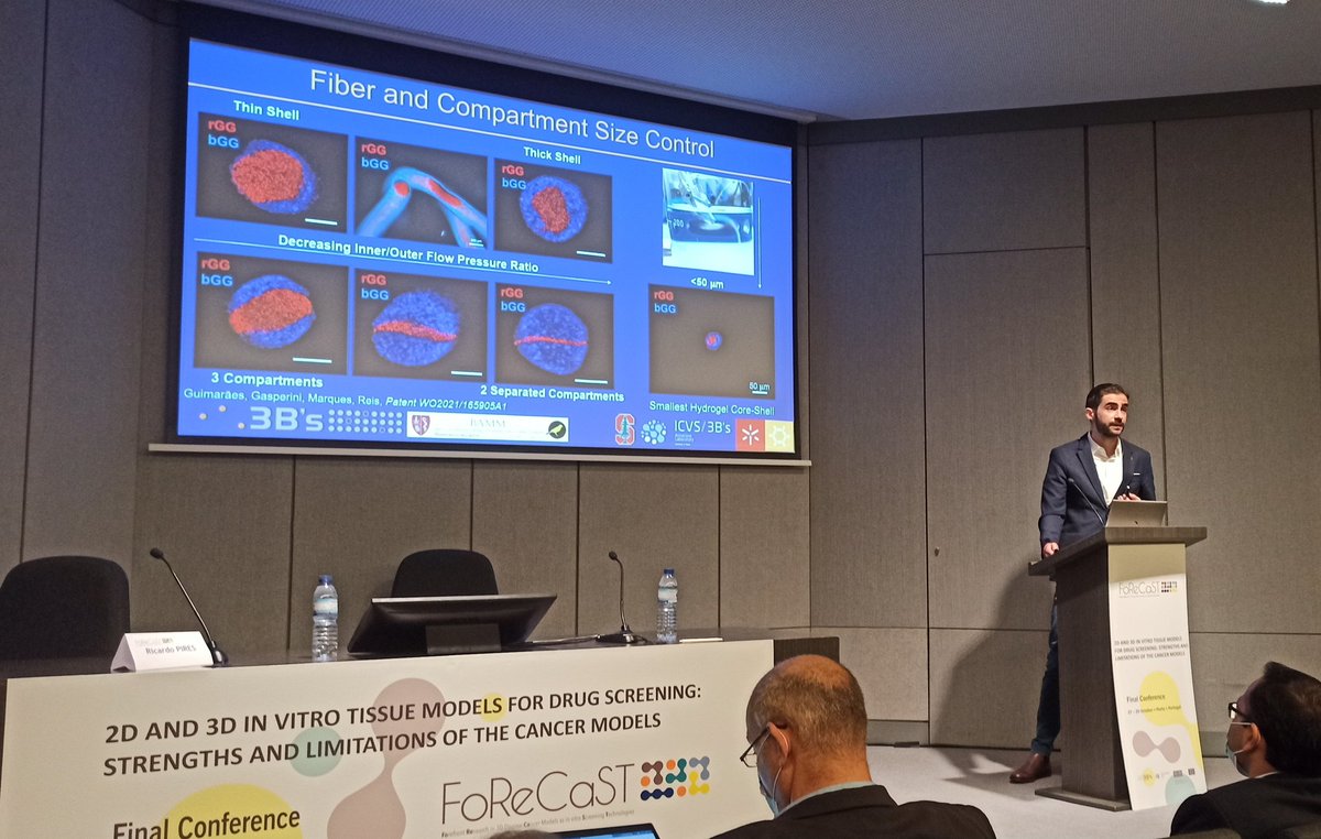 Manuel Gomez-Florit (@mgflorit) on Twitter photo Amazing presentation by <a href="/guimaraes_cf/">Carlos F. Guimarães</a> <a href="/3bsuminho/">3B's Research Group</a> on the use of microfluidic fiber technology to build cancer models during the Final <a href="/ProjectForecast/">FoReCaST project</a> Conference. Amazing presentation by <a href="/guimaraes_cf/">Carlos F. Guimarães</a> <a href="/3bsuminho/">3B's Research Group</a> on the use of microfluidic fiber technology to build cancer models during the Final <a href="/ProjectForecast/">FoReCaST project</a> Conference.