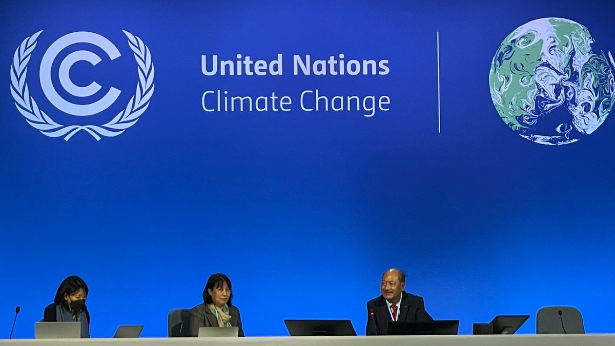 Sonam P Wangdi, chair of the Least Developed Countries Group under the UNFCCC, welcomes delegates to Glasgow the week before the start of COP26.