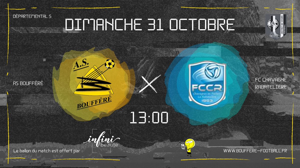 Voici le programme des matchs de nos équipes séniors ce dimanche 31 octobre. 

⚽️ ASB 1 - US CHAUCHÉ
⌚️15:00
📍Stade de Boufféré

⚽️FC SAINT LAURENT MALVENT - ASB 2
⌚️15:00
📍Stade Municipal - Treize Vent

⚽️ASB 3 - FC CHAVAGNE RABATELIÈRE
⌚️13:00
📍Stade de Boufféré

#teamasb