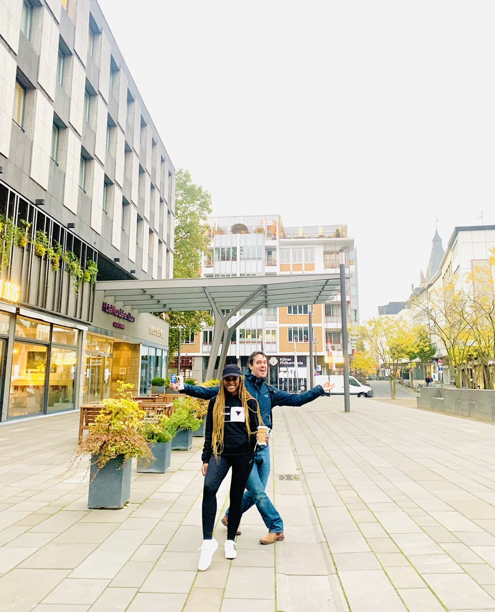 CarolinePule's tweet photo. #DrCP💎 Life can’t get better than this!❤️🇩🇪😊 At Cologne Cathedral, Germany! Drinking coffee & eating a croissant! Tears of joy😭 Lol, I’m just happy! Love what I do!👩🏼🔬👩⚕️Early morning tour at Cologne city by Dr Jan (our host) before dropping us at the hotel! Thank you God!🙏😇 https://t.co/aJSH4ExV1u