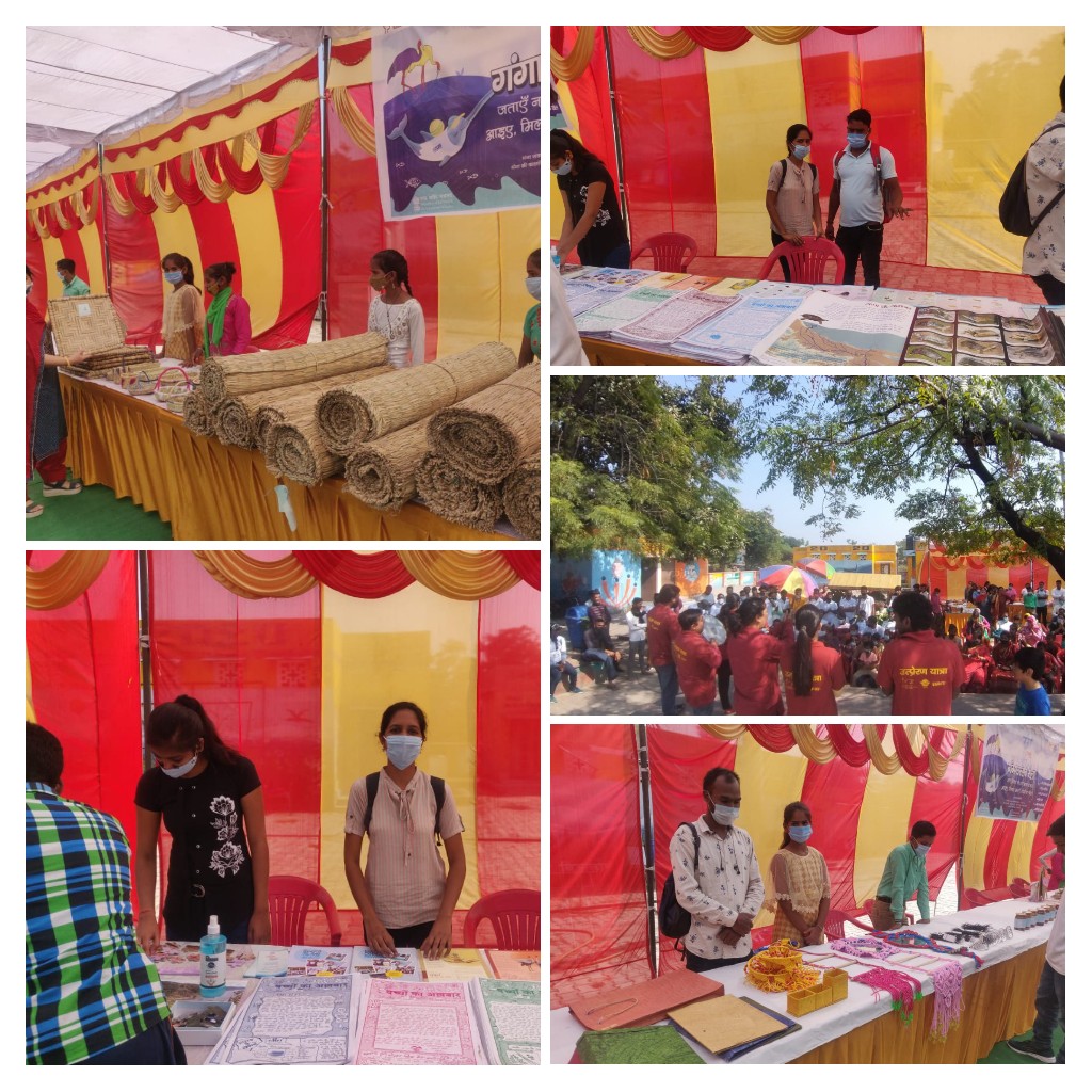 sangeeta_angom's tweet photo. Cementing efforts for Arth Ganga:
Ganga Praharis of #WildlifeInstituteofIndia organising the GangaUstav Mela at Bijnor, UP. This Mela displays handcrafted items like Matt, basket &amp; pickle &amp; the educative Ganga River Dolphin Safari facility for visitors.
#GangaBiodiversity https://t.co/UbSbovgxbp