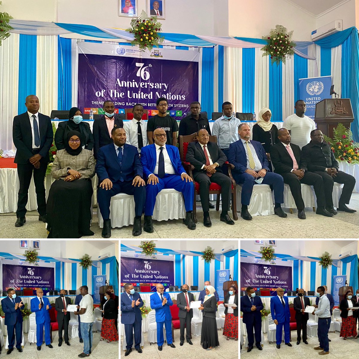 #UNDay in #Zanzibar with the Guest of Honor The President of Zanzibar, H.E., Dr. Hussein Ali Mwinyi

Wonderful reflections from young entrepreneurs on innovative solutions that they have developed incl.a fuel efficiency tech to a fishing app to support sustainable fishing

#SDGs