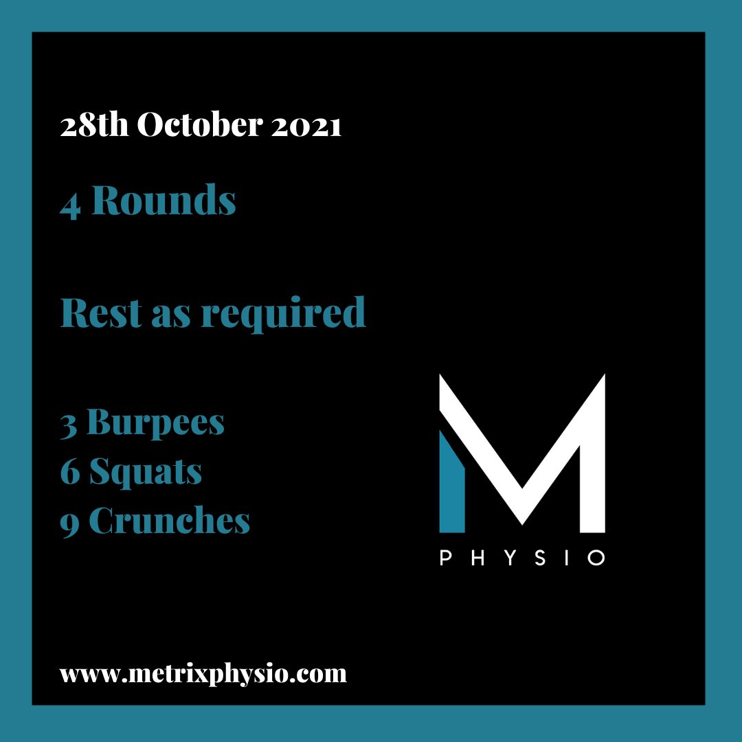 MetrixPhysio's tweet image. Day 28