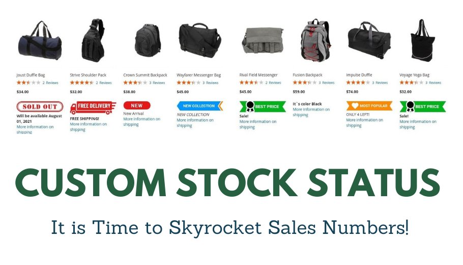 MageBees's tweet photo. Are you looking for ways to skyrocket store sales? Make your e-commerce website lucrative by attracting customers &amp; providing them updated stock details. Find out how a #Magento #CustomStockStatus extension will push sales higher.
 #UploadStockStatus  
https://t.co/Ju2K6toExC https://t.co/I1yucWQ3Xk