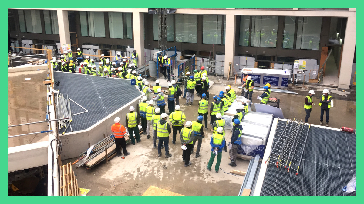 For yesterday's Safety Week theme, 'Work Safe at Height', 
The Fixing Company and Rhino Distribution supported a Toolbox Talk at Lansdowne Place.

It was a really informative talk for a team that are currently carrying out plenty of work above ground level!

#CIFSafety21