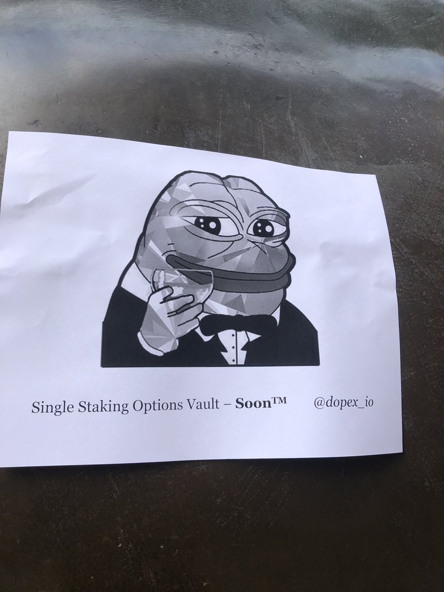 Bull Tzu delivers on his word. Dopex Pepe on the Wall St Bull. 

<a href="/dopex_io/">Stryke (Formerly Dopex)</a> wen #SSOV