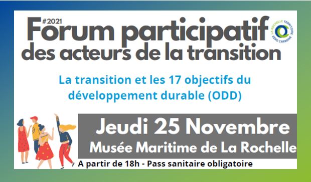 LRzerocarbone's tweet image. Le Forum participatif des acteurs de la transition revient cet automne 🍁
Une édition spéciale autour de la prise en main et de l'analyse des 17 Objectifs de Développement Durable des projets &amp;amp; initiatives du territoire Rochelais. 
Infos &amp;amp; inscription 👉 urlr.me/LTy9t