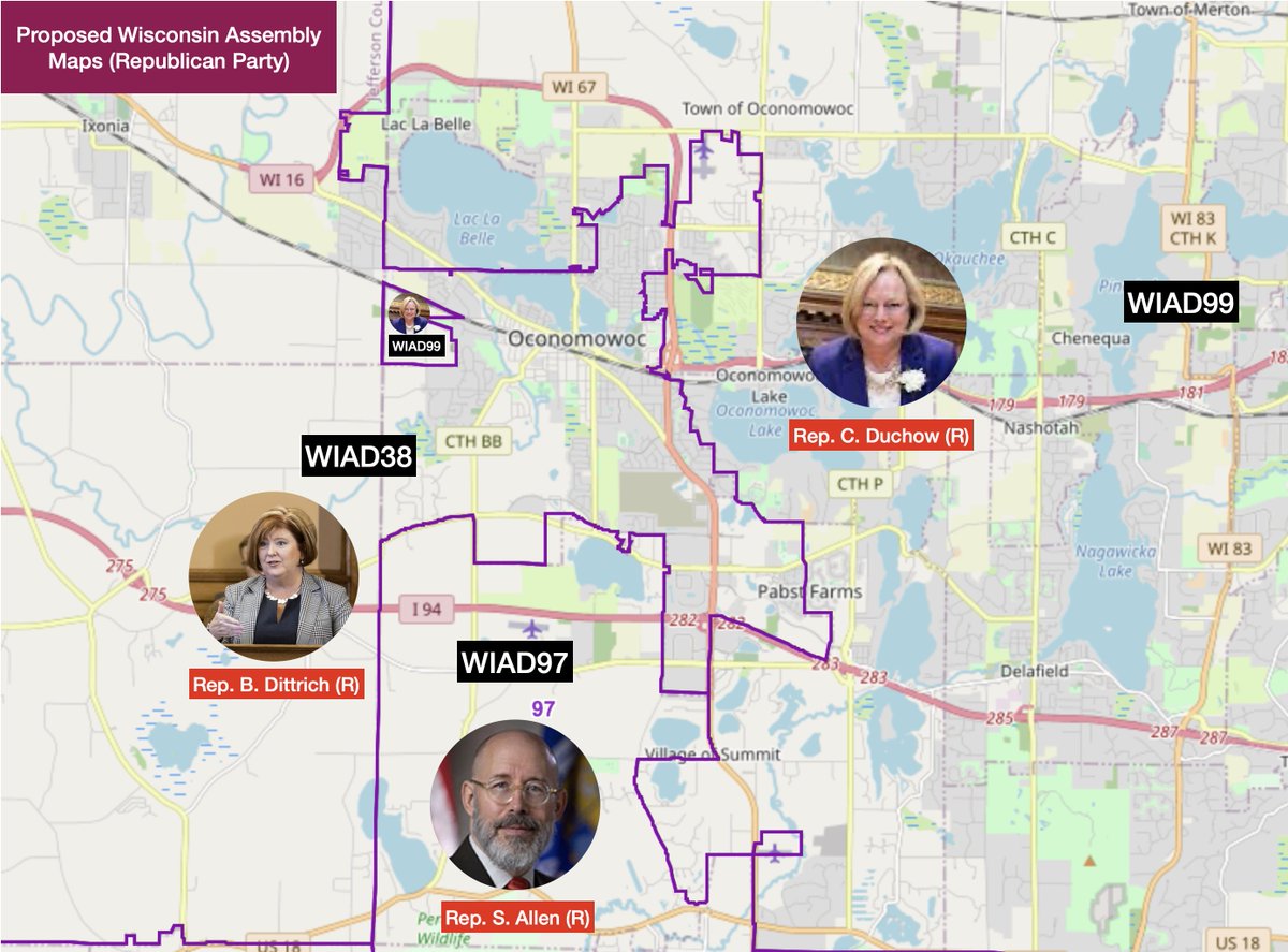 jnorcr's tweet photo. @SenChrisLarson Across the political divide in Lake Country, conservatives and progressives alike were completely  taken aback by this proposal for turning Oconomowoc into a Balkan state. #FairMaps #Wisconsin #WIAD38 #WIAD97 #WIAD97 #Waukesha https://t.co/vuVeQrf442