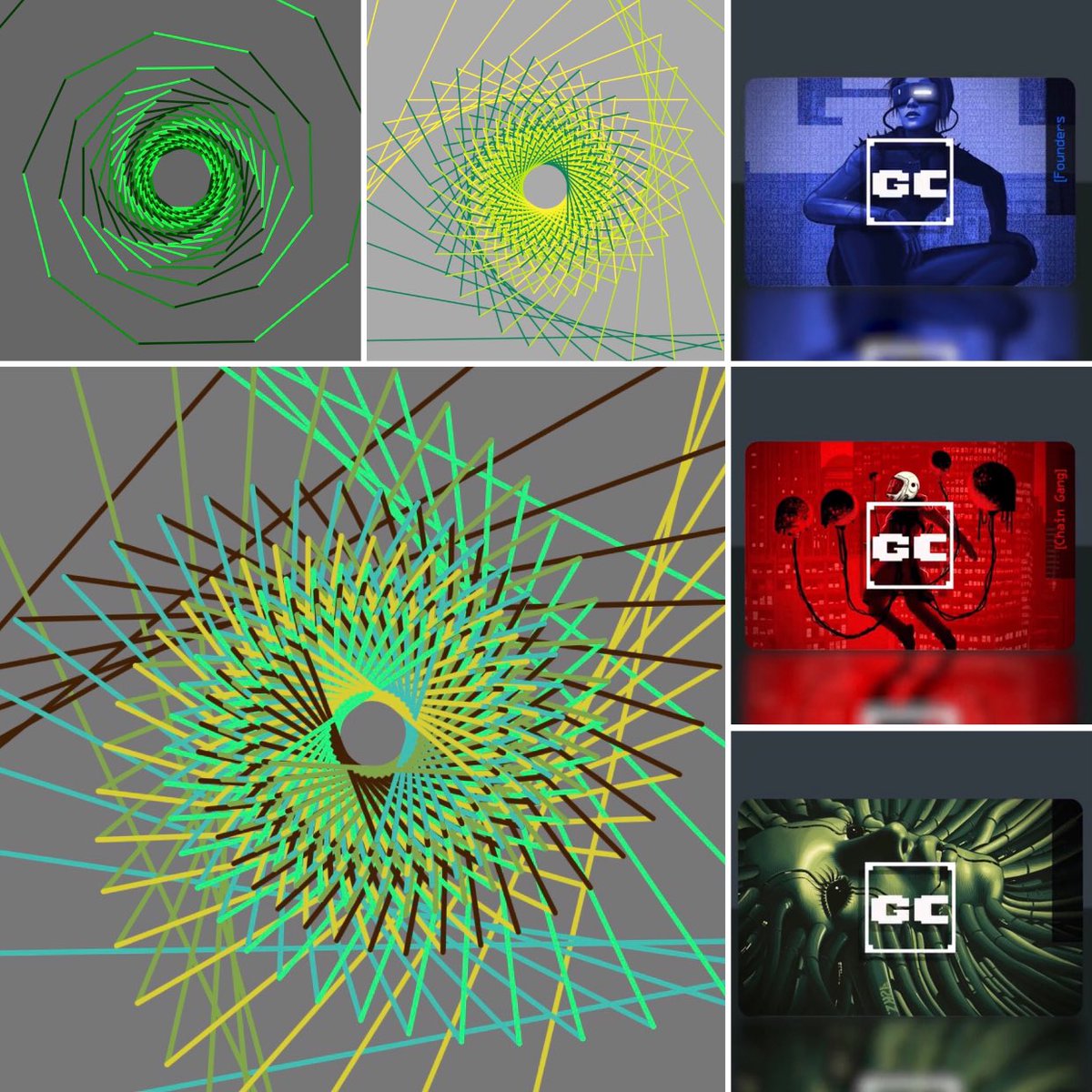 senyum_eth's tweet photo. Super excited for all that is coming @GeneticChain π₯π¨ππ
I got my π set ready π
#SpiralFrequencies #ikebana #crusties #NFTs @tronicdreams
#VOLTRON #lituusgang https://t.co/UrXhQVe035
