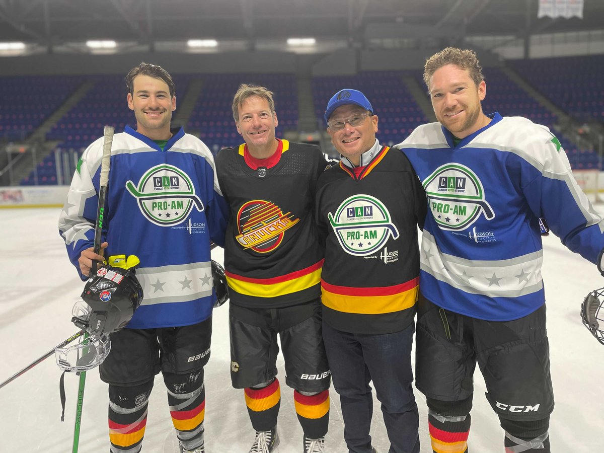 HudsonPPI's tweet photo. Our Vancouver team hit the ice this past weekend in the @canucksautism #CANProAm presented by Hudson Pacific! The event raised $680K to provide funding for autism programming and individuals on the autism spectrum in BC and beyond. Great work team! #BetterBlueprint https://t.co/icbj8E8Vzx