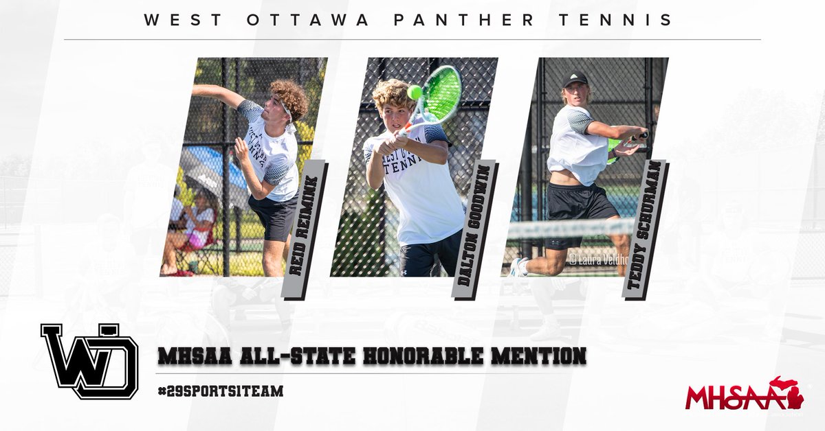 Congrats to Reid, Dalton, and Teddy for being named All-State Honorable Mention! They are each very deserving of this recognition. They earned it! GO WO! <a href="/WestOttawaHS/">West Ottawa HS</a> <a href="/wopanthers/">West Ottawa Panthers</a>
