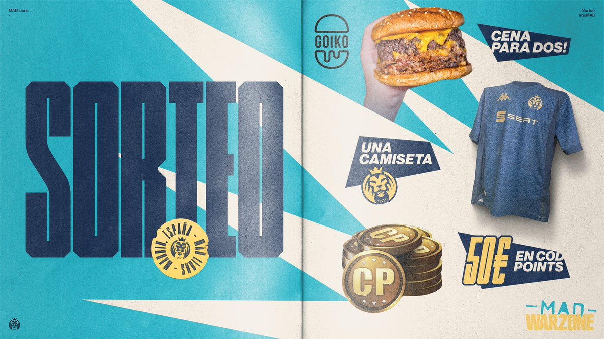 Para celebrar la victoria en Twitch Rivals os traigo un sorteito con @MADLIons y @Goiko. 

Para ganar:
➡️ RT al Tweet
➡️ Follow a mi, @MADLions y <a href="/goiko/">GOIKO</a> 

Acaba el domingo a las 23:59!!