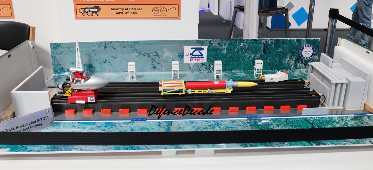 DefenceDecode's tweet image. #TBRL&apos;s Rail Track Rocket Sled. (#RTRS) facility for test and evaluation of warheads, missiles and airborne systems under captive flight conditions.
