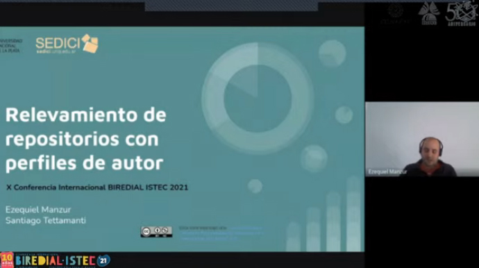 comunidad_istec's tweet photo. ✳@BIREDIAL_ISTEC (#envivo)👉Relevamiento de repositorios con perfiles de autor.

Ezequiel Manzur, Santiago Tettamanti, @gonetil @mdegiusti Ariel Jorge Lira (Argentina) @unlp @sedici_unlp 

📲 Canal YouTube INAOE: https://t.co/D1yVBMJEvS 

#BIREDIAL_ISTEC2021 #OpenAccessWeek2021 https://t.co/THy3YzclTh