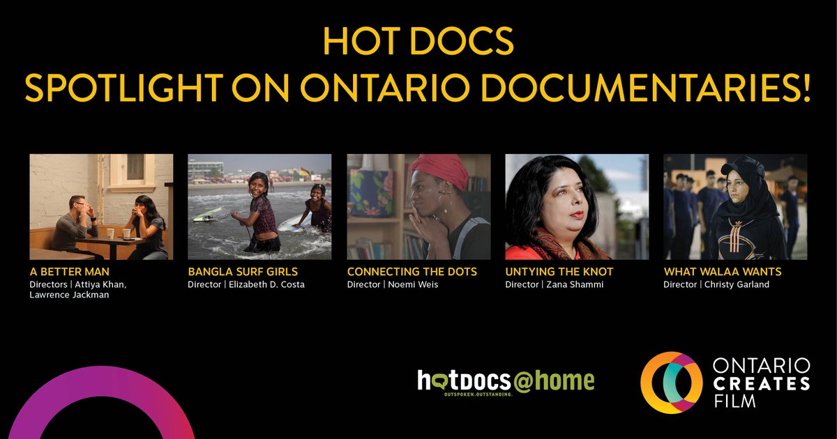 We are thrilled to partner with @hotdocs to bring to Canadian audiences the SPOTLIGHT ON ONTARIO series featuring 5 compelling documentaries from women in the film industry.

The series is accessible for free to Hot Docs members. Don't miss it, join today!
hotdocscinema.ca/c/spotlight-on…