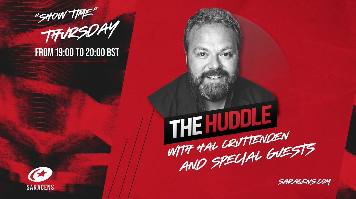 Don't forget The Huddle is 𝗕𝗔𝗖𝗞 this evening for our 2️⃣nd episode of the season 🙌

📺 Tune in from 7pm tonight here 👉 saracens.com/thehuddle/

#StrongerTogether ⚫️🔴