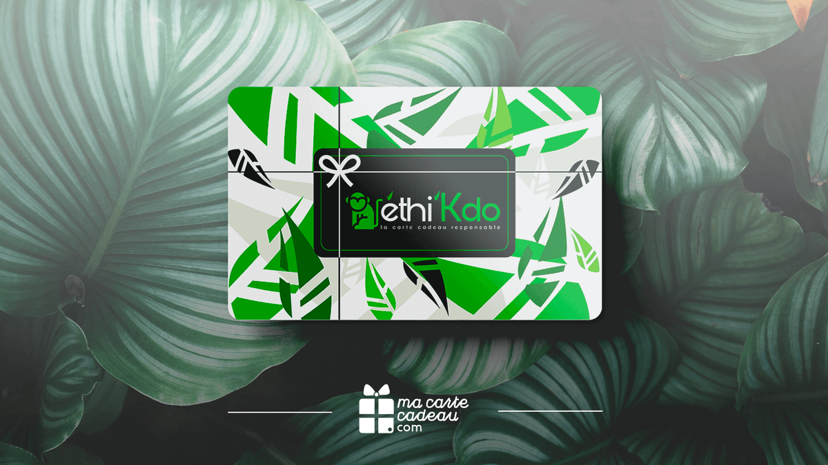 Made in France, 100% écologique et solidaire🌳 

La e-carte cadeau <a href="/ethikdo/">La carte cadeau éthi'Kdo</a> vous servira pour tous vos achats à impact positif. ♻️

C'est par ici ➡️ ow.ly/AlkH50Gyet7

#responsable #ecologie #solidarité #planetearth #vert #cartecadeau #macartecadeau