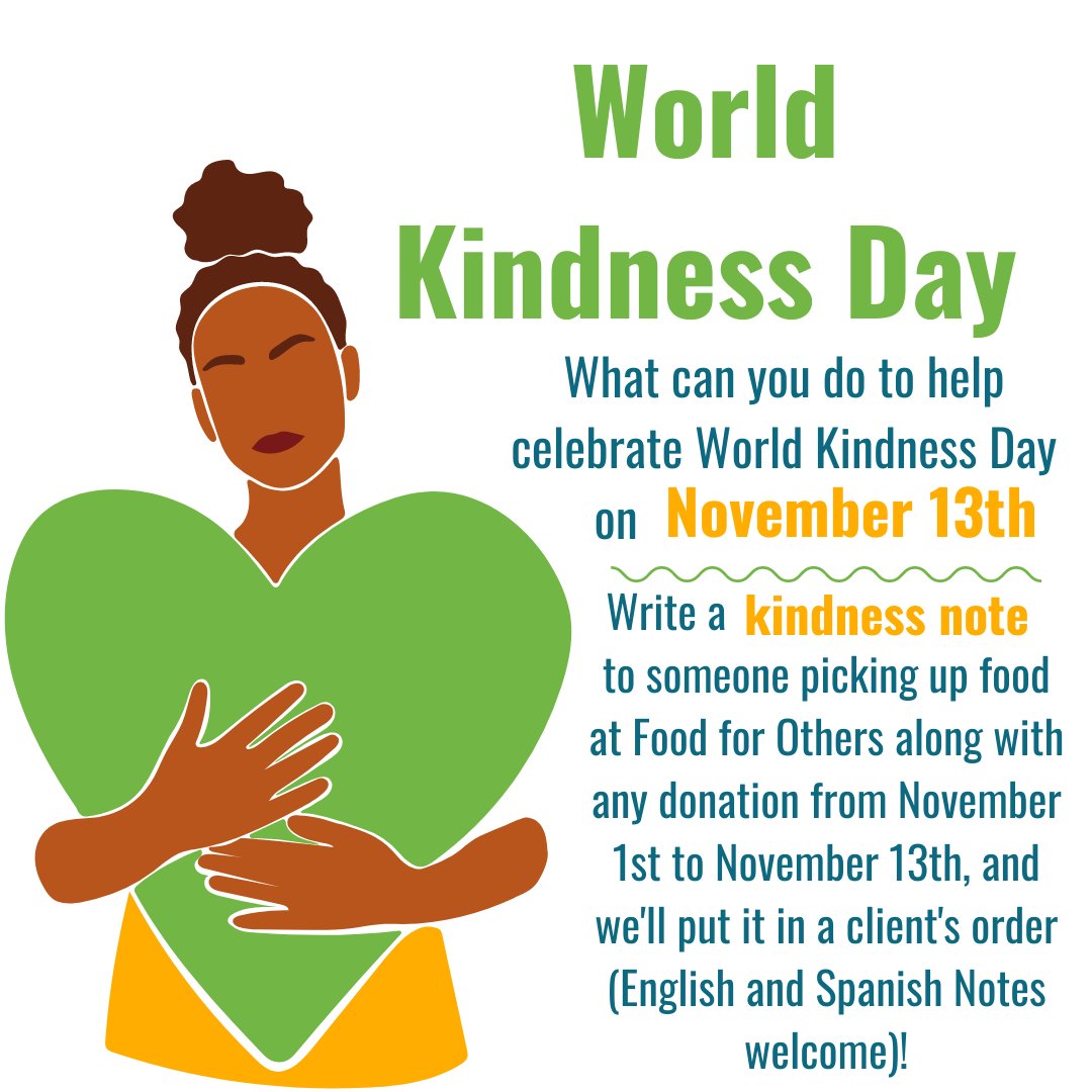 Celebrate World Kindness Day with US this November
foodforothers.salsalabs.org/kindnessday